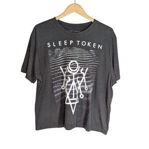 Sleep Token Give Band T Shirt Size M Limited Edition Oversized Boxy Black Brown